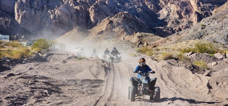 Experience the thrill of a Las Vegas ATV tour through Nevadas rugged desert with stunning views and off-road excitement by the Colorado River.