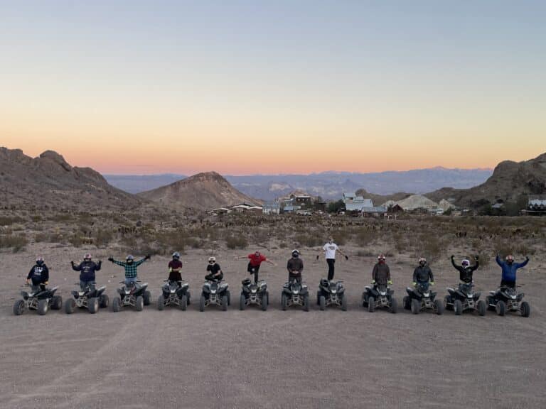 Celebrate in style on an ATV tour in Nevadas desert near Las Vegas, with stunning sunset views and exciting RZR rides.