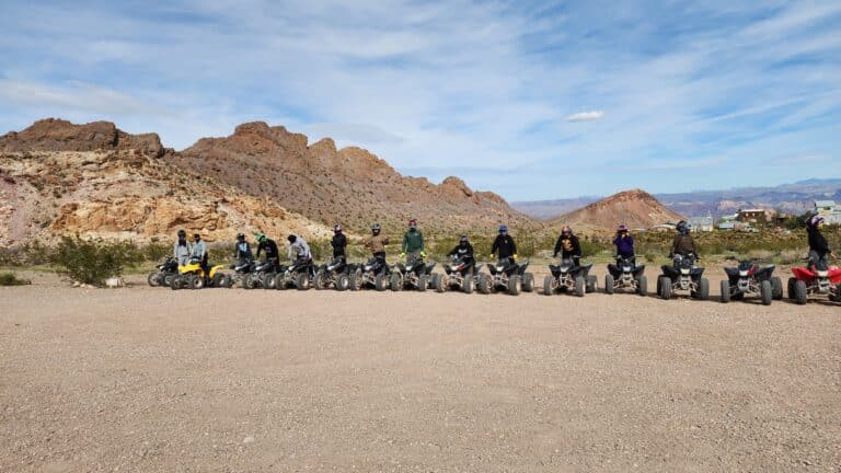 Explore Nevadas desert near Las Vegas! Join thrilling ATV tours amidst sandy terrain and rocky hills. Perfect for Outdoor Adventures.