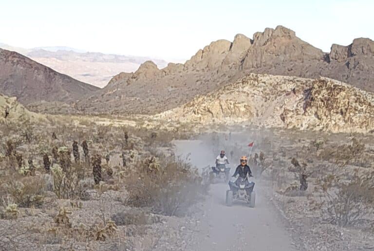 Experience thrilling ATV tours near Las Vegas, riding RZRs through Nevada’s desert trails by the Colorado River and Ghost Towns.