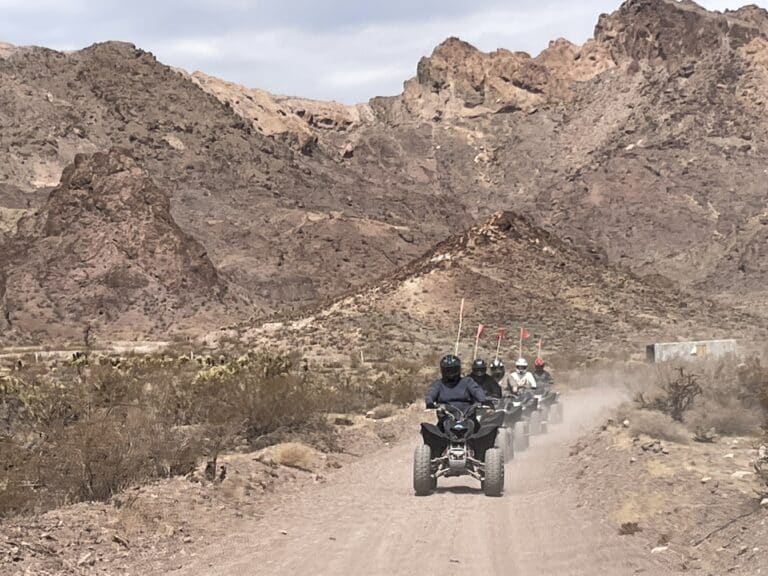 Experience thrilling ATV tours near Las Vegas with RZR rides through Nevada’s rocky desert and Colorado River landscapes.
