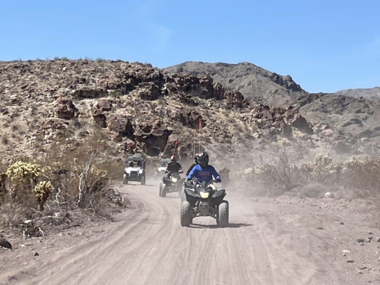 Experience thrilling ATV tours near Las Vegas, Nevada—ride RZRs on dusty trails by the Colorado River and explore scenic desert landscapes.
