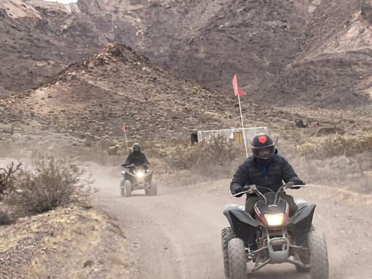Experience thrilling ATV tours near Las Vegas as riders explore Nevadas rocky desert trails toward the Colorado River and Ghost Towns.