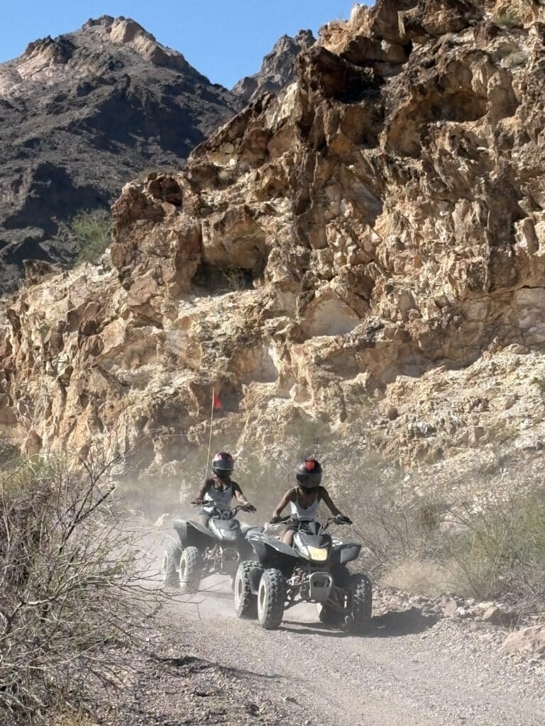 Explore Nevada’s rugged desert near Las Vegas on an ATV tour—ride RZRs along dusty trails by the Colorado River and Ghost Towns.