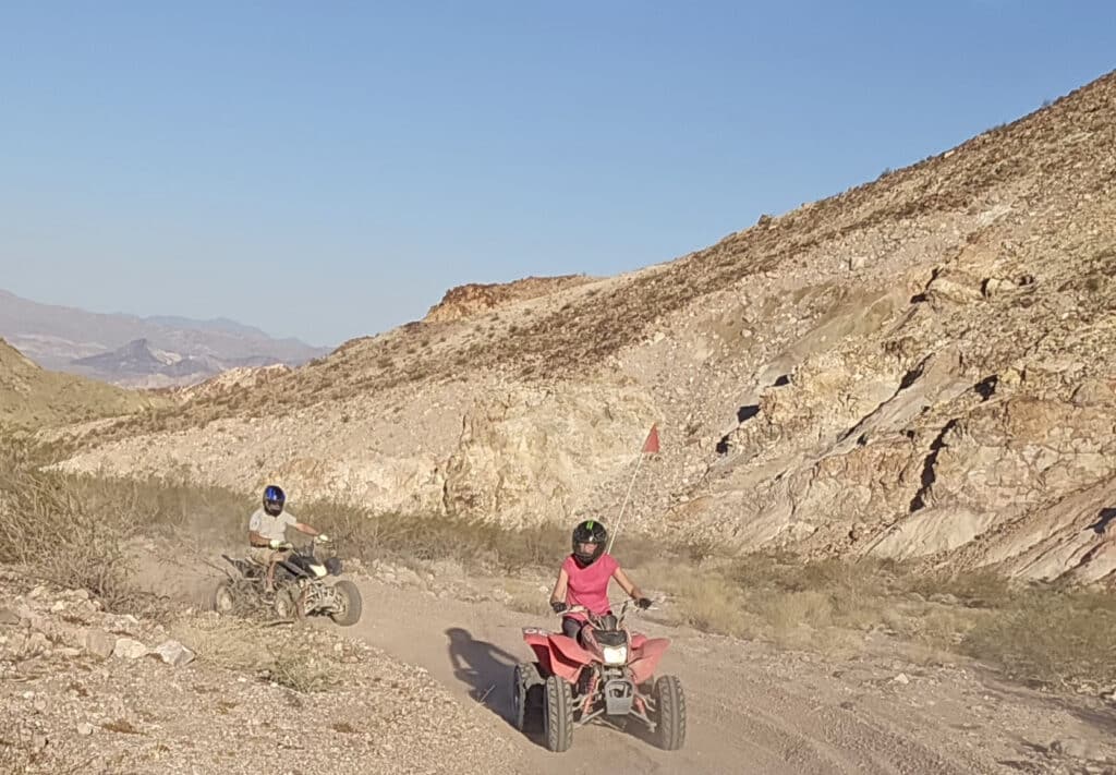 Experience thrilling Las Vegas ATV tours as you ride RZR off-road trails near the Colorado River and Nevada’s scenic desert hills.