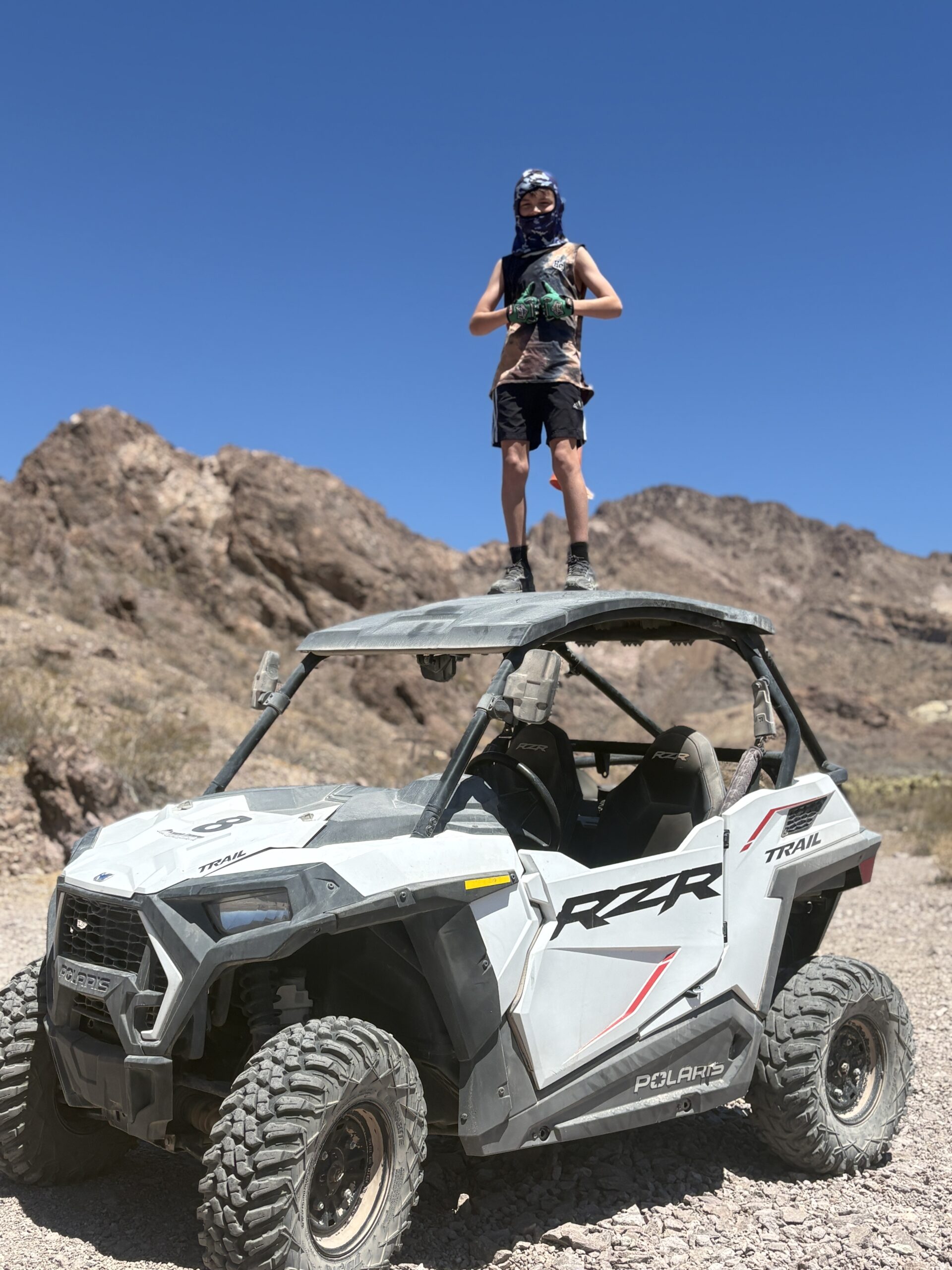 A rider on the open, uncrowded private trail in Eldorado Canyon