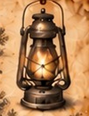 Vintage gold miner lantern like the one Eldorado Eddie carried into the canyon